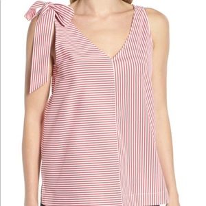 Vineyard Vines Red and White Stripe Tank